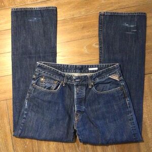 RENLAY Men's Blue Jeans